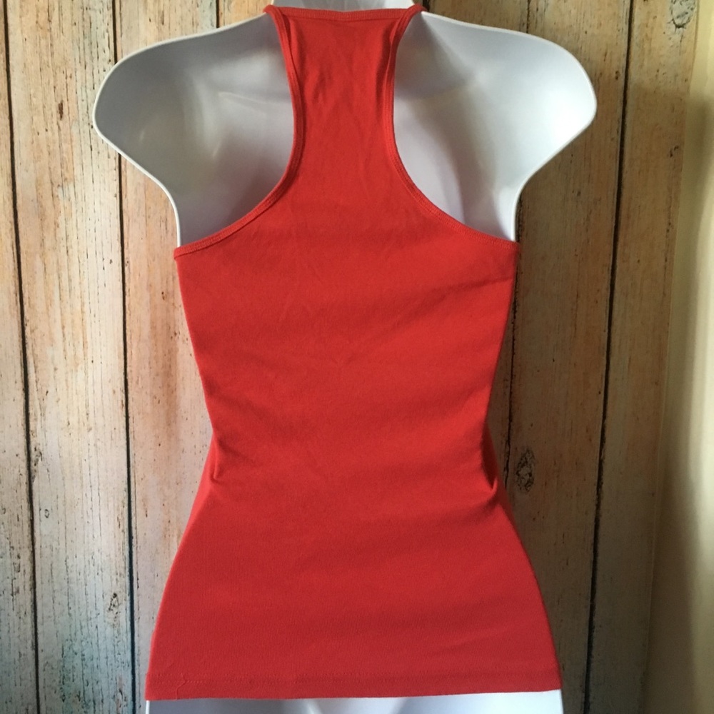 Tank Top Racer Back Red T-Shirt - Picture 2 of 3